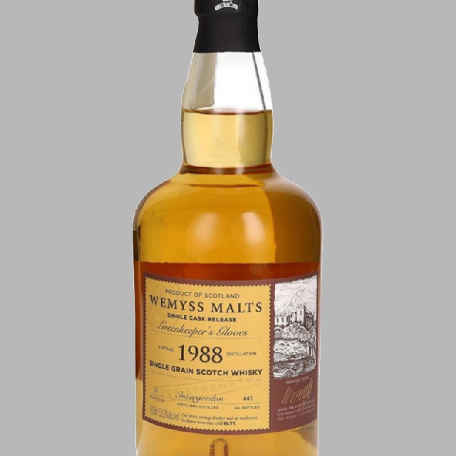 Invergordon 1988 31 Year Greenkeeper's Gloves (Wemyss Malts)