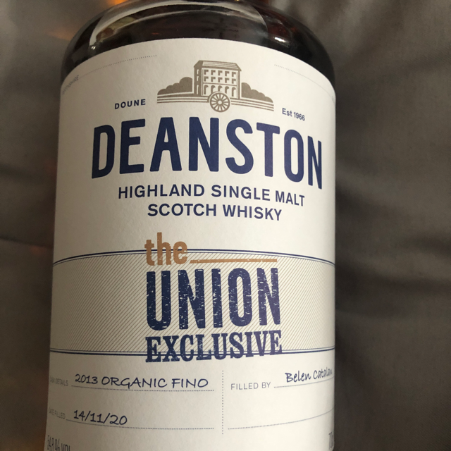 Deanston Union Exclusive 2020 organic Fino cask