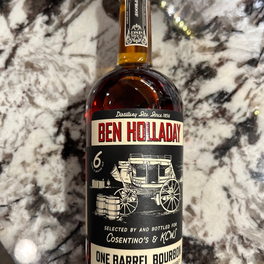 Ben Holladay 6 Year One Barrel Bourbon (Cosentino Bros Pick)