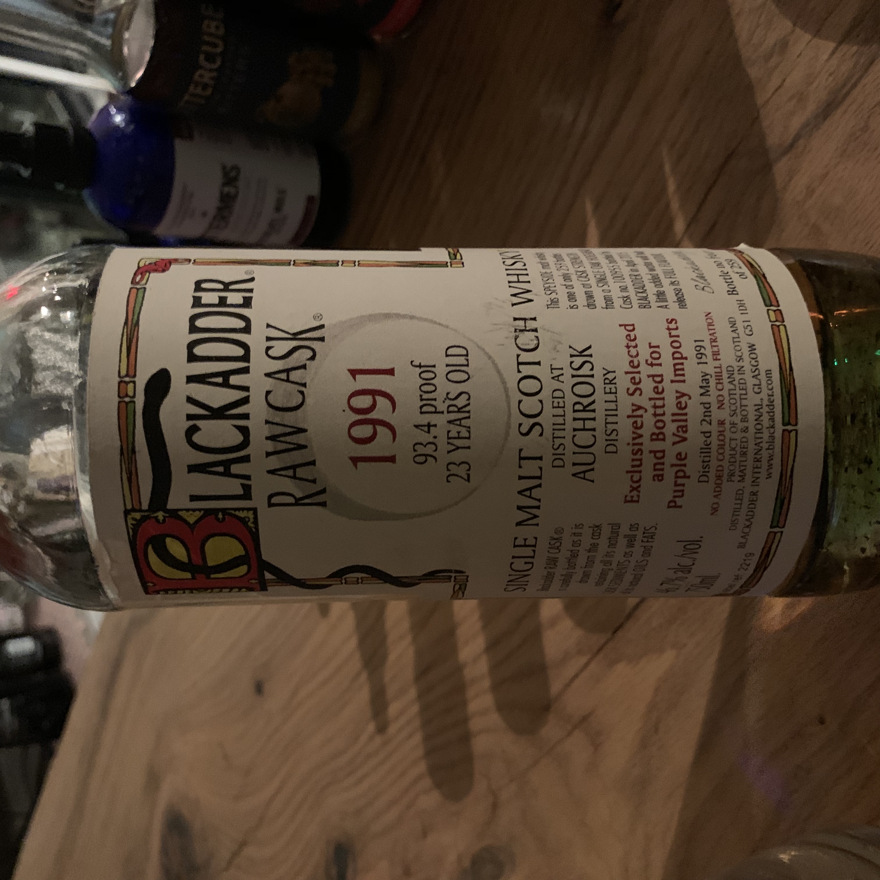 Auchroisk 1991 23 Year Raw Cask (Blackadder)