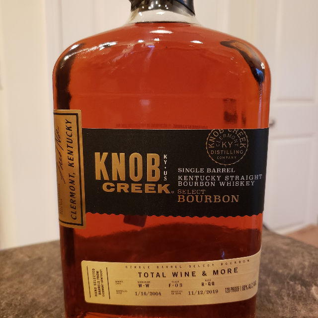 Knob Creek Single Barrel Select Bourbon W-W F-3 R-QQ (Total Wine & More)