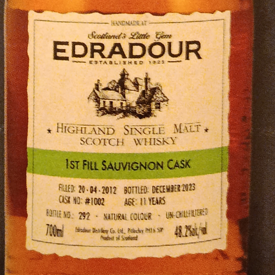 Edradour 2012/2023 Sauvignon Single Cask 1002