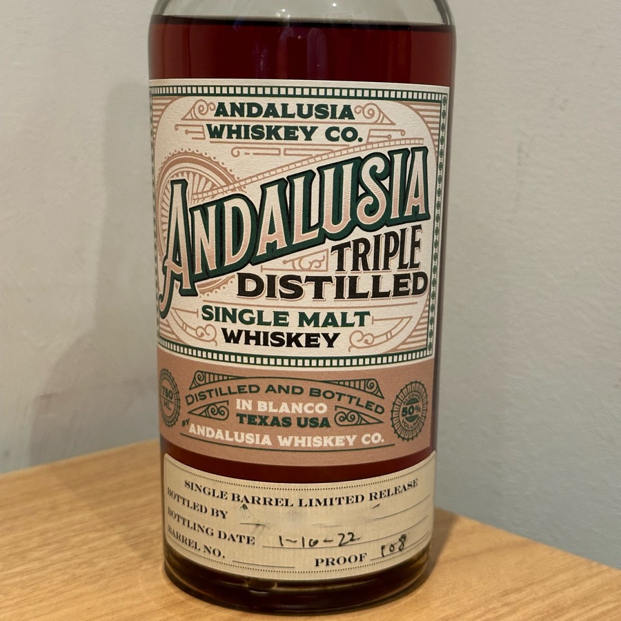 Andalusia American Single Malt Distillery Exclusive Rum Cask Finish