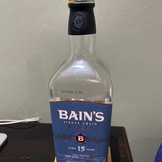 Bain's single grain 15 sonically matured