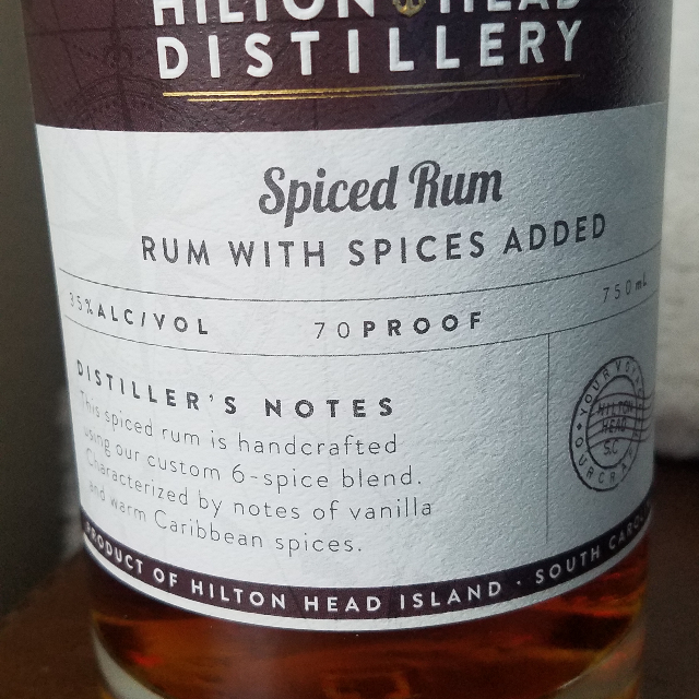 Hilton Head Distillery Spiced Rum