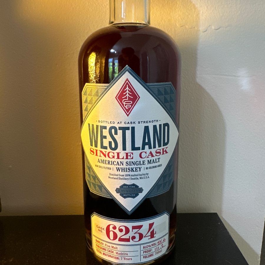 Westland American Single Malt Single Cask Release #6234