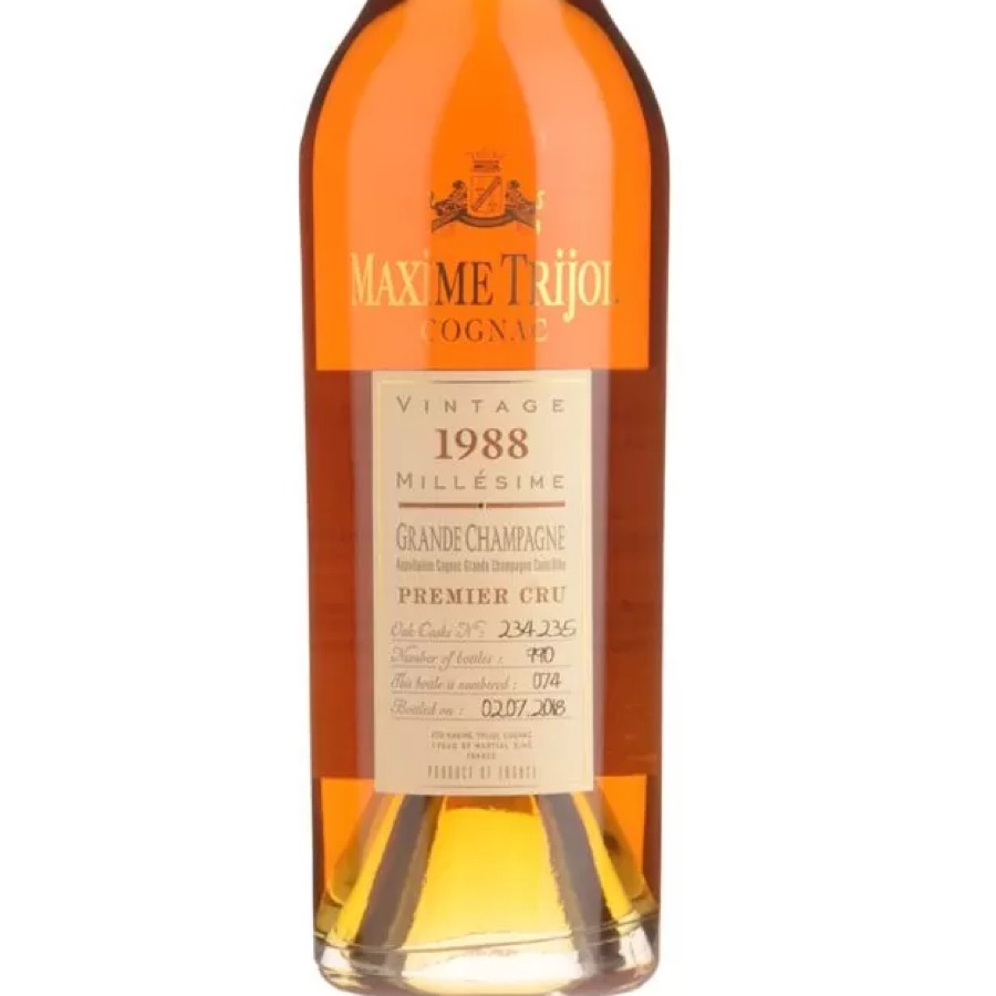Maxime Trijol 1988 Vintage Grande Champagne Cognac