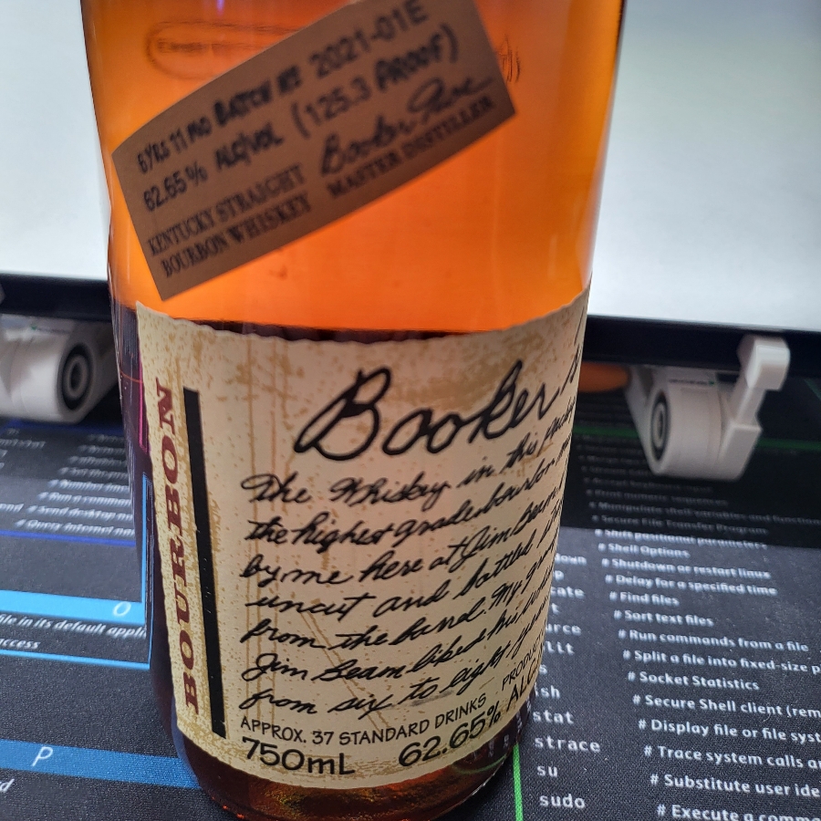 Booker's Bourbon Batch 2021-01E
