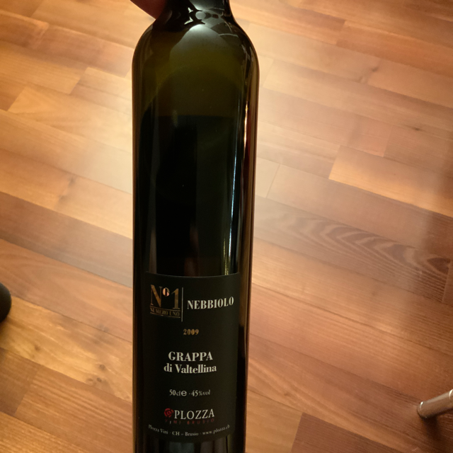 Grappa di Valtellina Numero Uno from Plozza