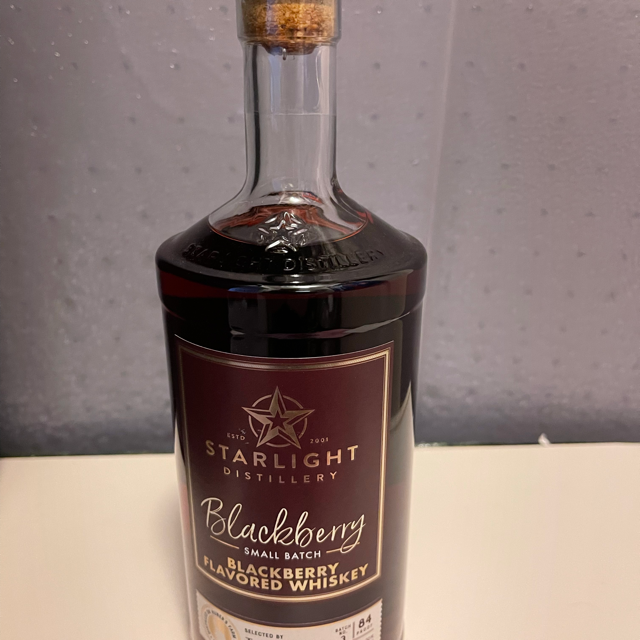 Starlight blackberry flavored whiskey (Total Wine)