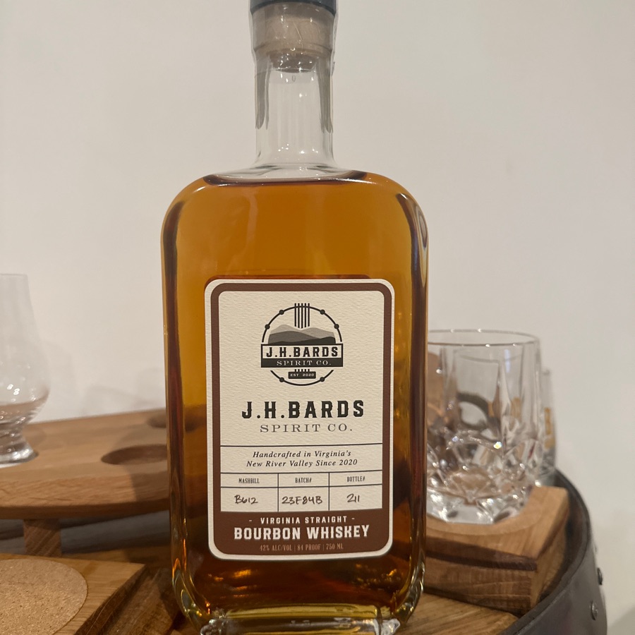 J.H. Bards Spirit Co Virginia Straight Bourbon Whiskey