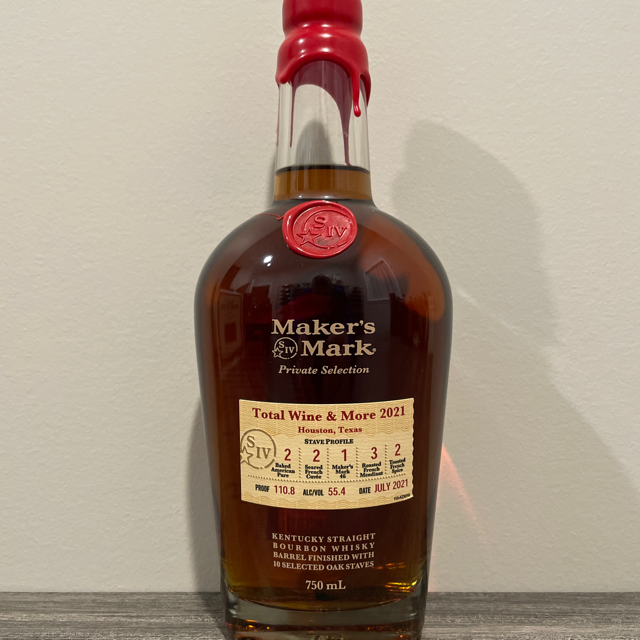 Maker's Mark - Private Selection  (Total Wine & More 2021, Houston, Texas, July 2021)