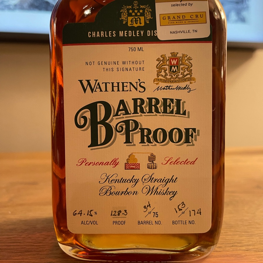 Wathen's Barrel Proof (Barrel #34)