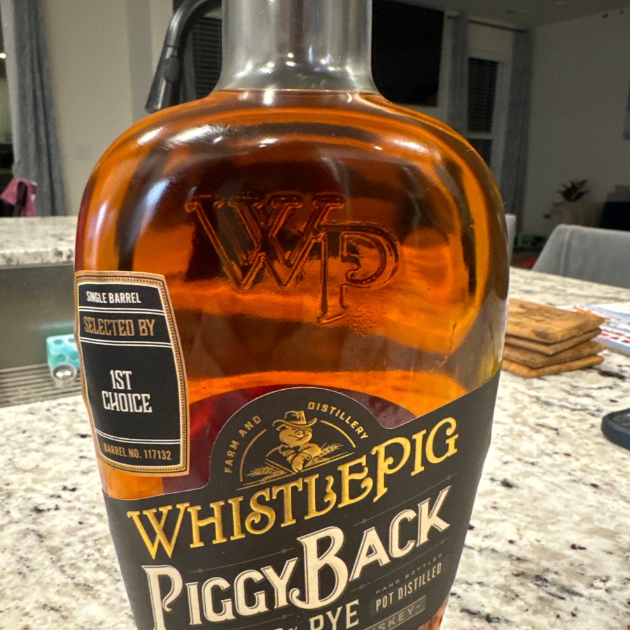 WhistlePig PiggyBack Rye- Single Barrel "1st Choice"