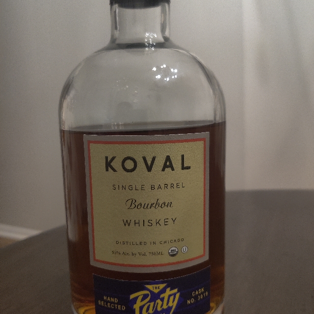 Koval Single Barrel Cask No. 3019