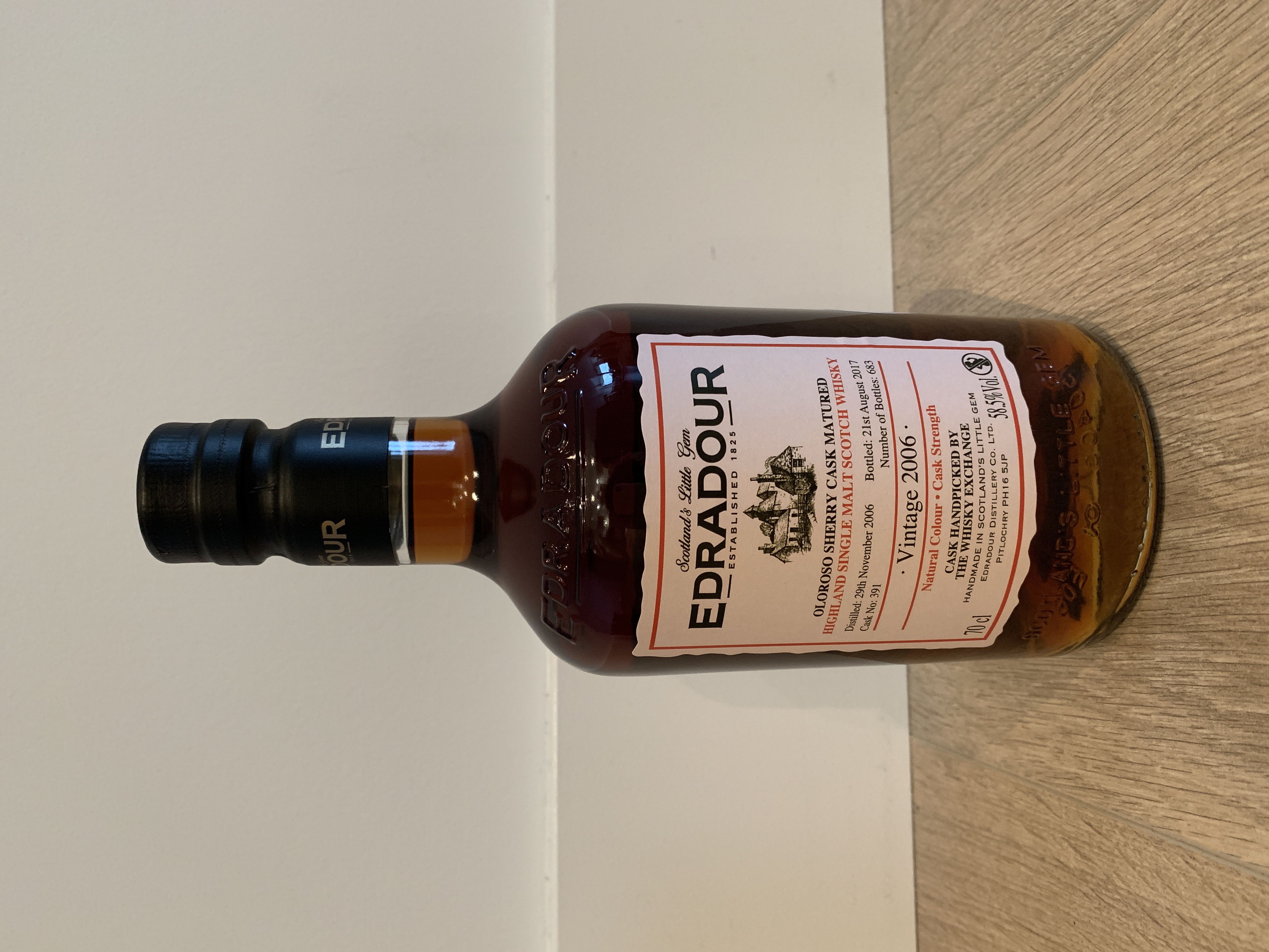 Edradour 2006 Oloroso Sherry Cask Matured Cask #391 (The Whisky Exchange)