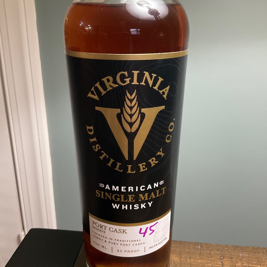 Virginia Distillery American Single Malt Port Cask