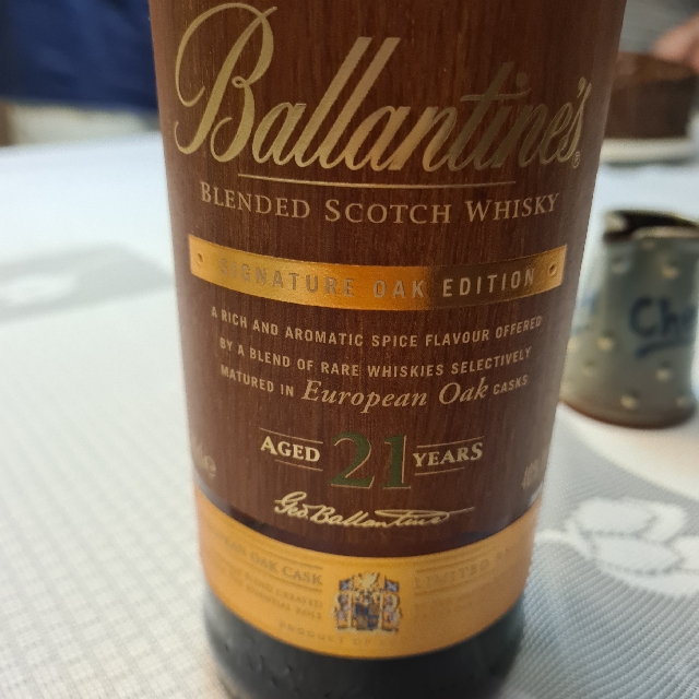 Ballantine's 21 Year Signature Oak