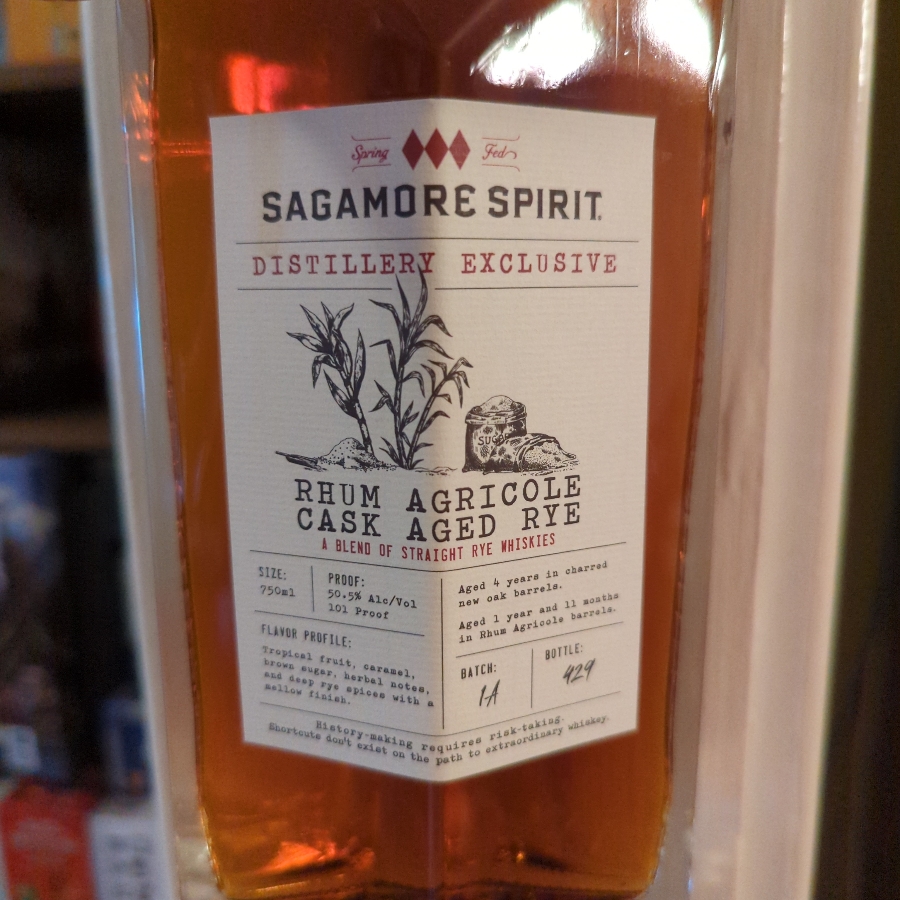 Sagamore Spirit Rhum Agricole Cask Aged Rye