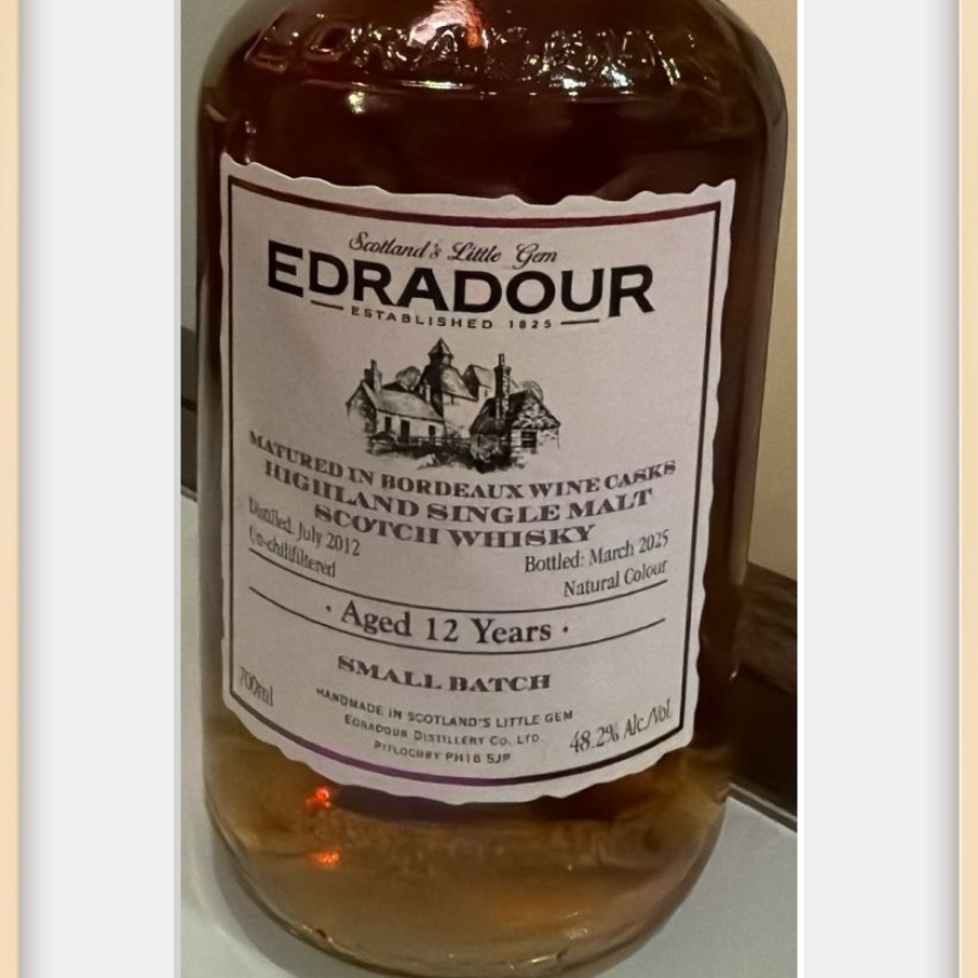 Edradour 12 bordeaux wine cask