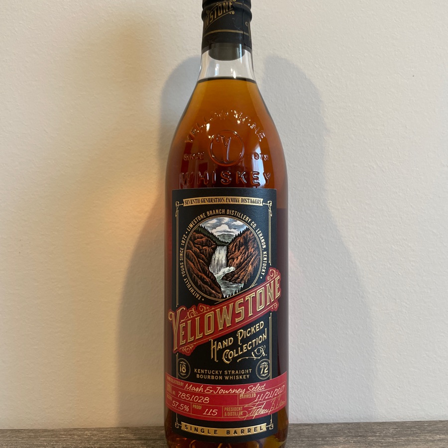 Yellowstone Hand Picked Collection Kentucky Straight Bourbon Whiskey Single Barrel (Mash & Journey-Old Ritter 115)