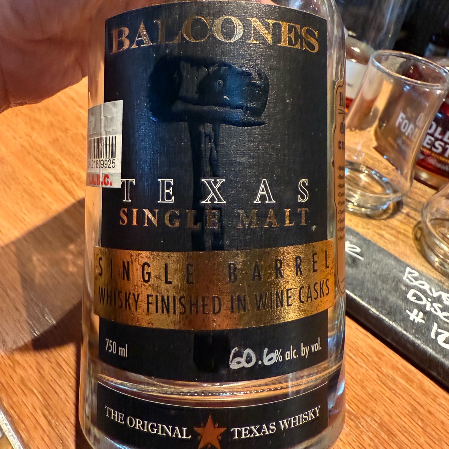 Balcones Texas Single Malt Single Barrel Whiskey Finished In Wine Casks(Whiskey Cake Kitchen & Bar)