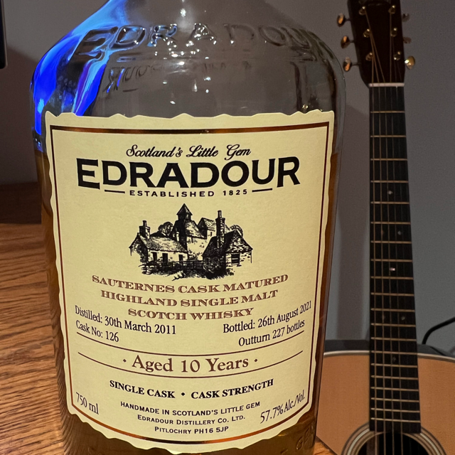 Edradour 10 Year Sauternes Matured Cask Strength Single Cask