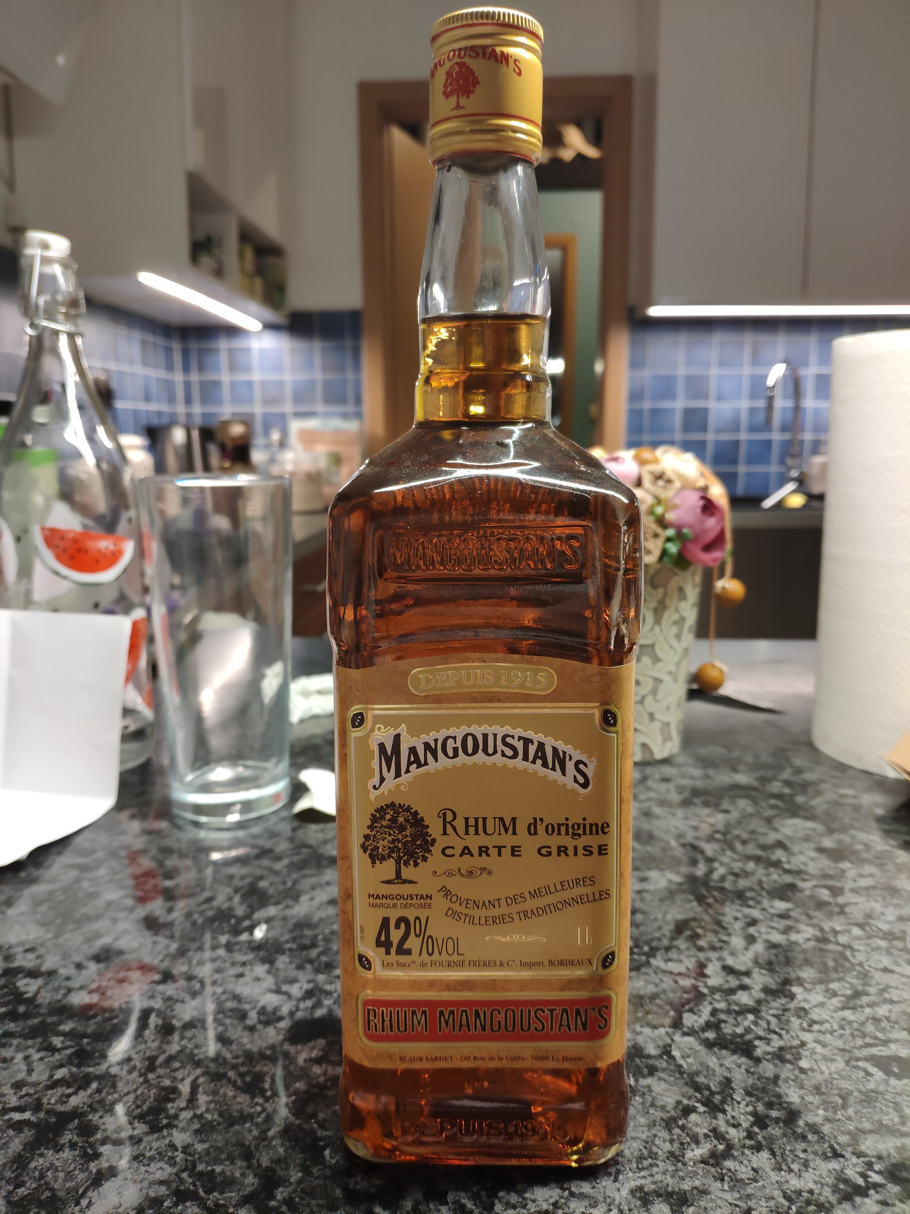 Mangoustan's Rhum d'origine Carte Grise