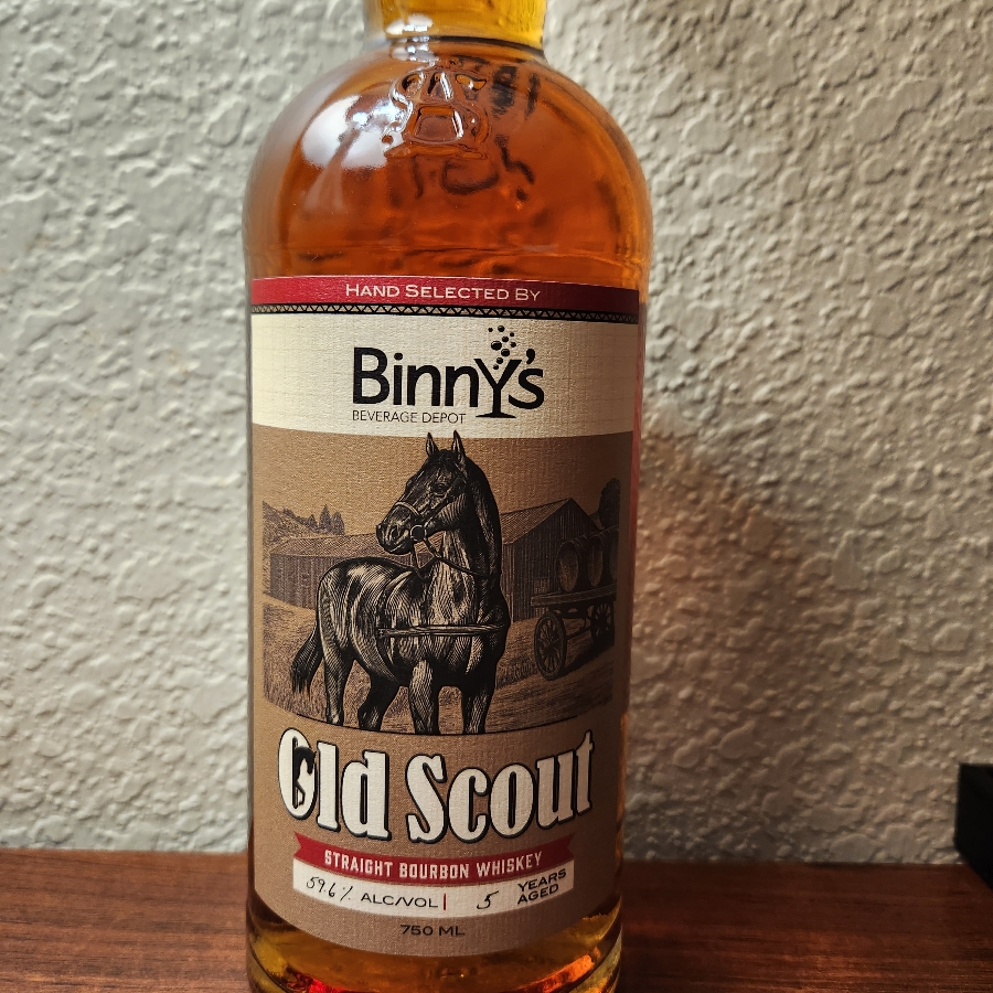 Smooth Amber Spirits CO., Old Scout Barrel Proof, Binny's Hand Selected