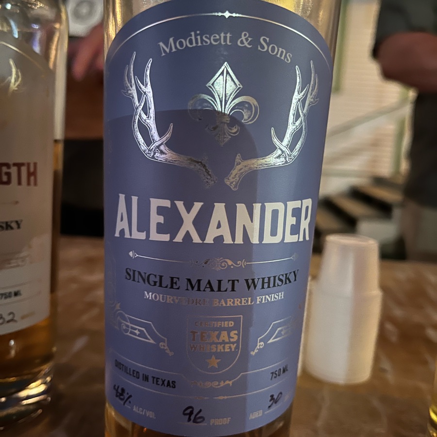 Modisett & Sons Alexander Single Malt Whisky