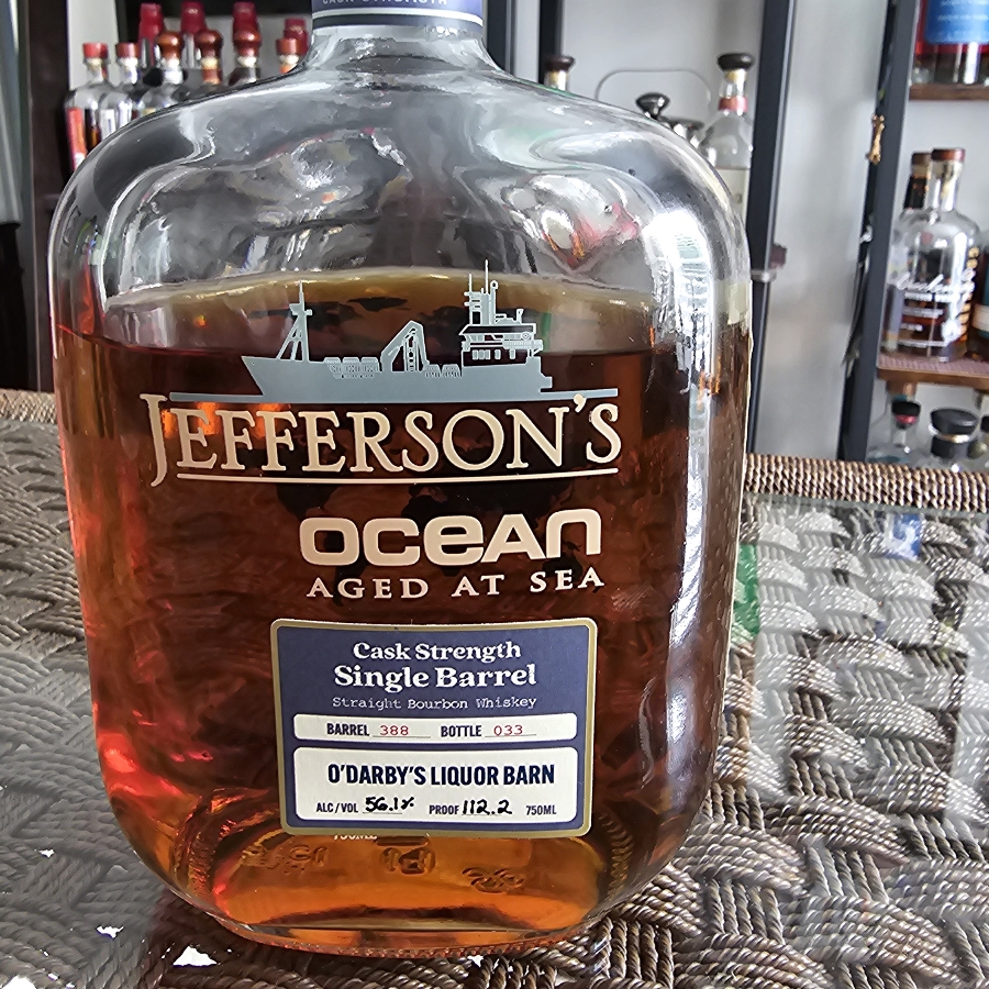 Jefferson's Ocean Aged at Sea Cask Strength Single Barrel Voyage 33 O'Darby's Liqour Barn