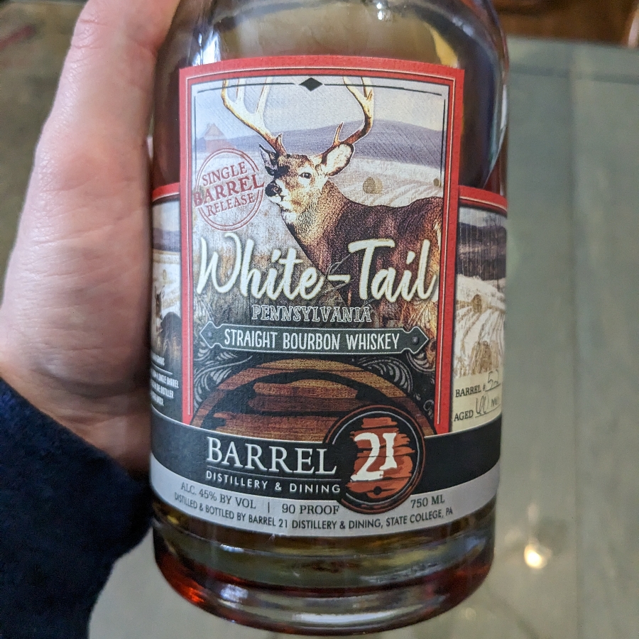 Barrel 21 White-Tail Pennsylvania Straight Bourbon Whiskey 5 Year Single Barrel