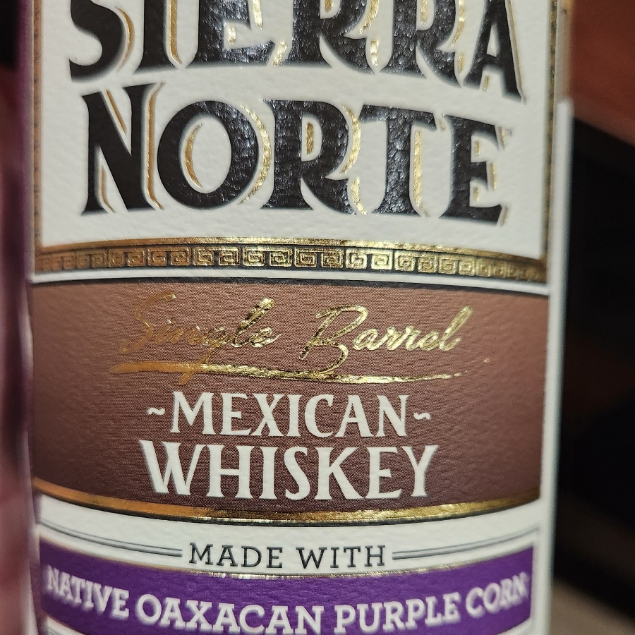 Sierra Norte Single Barrel Purple Corn Mexican Whiskey
