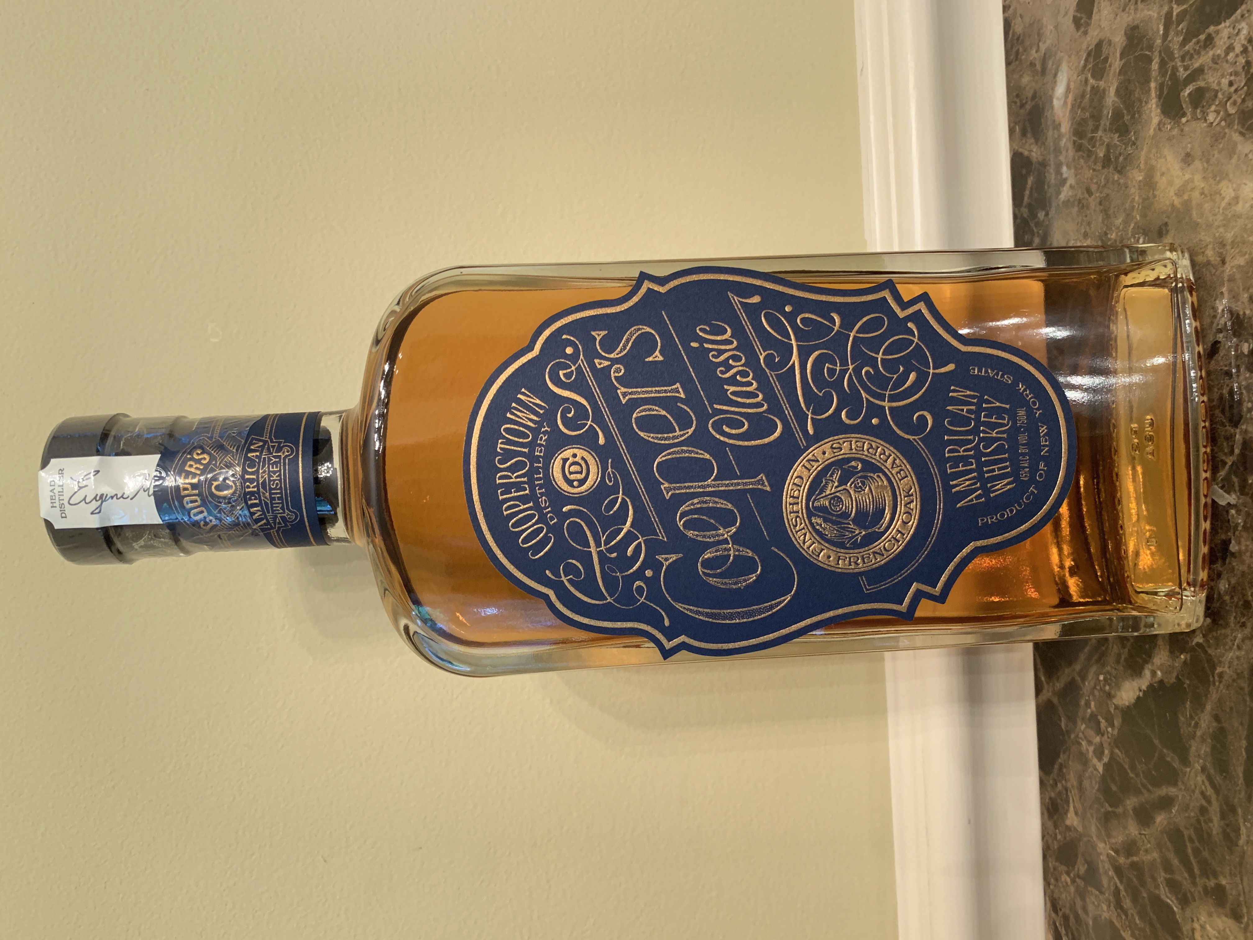 Cooperstown Distillery Cooper's Classic American Whiskey