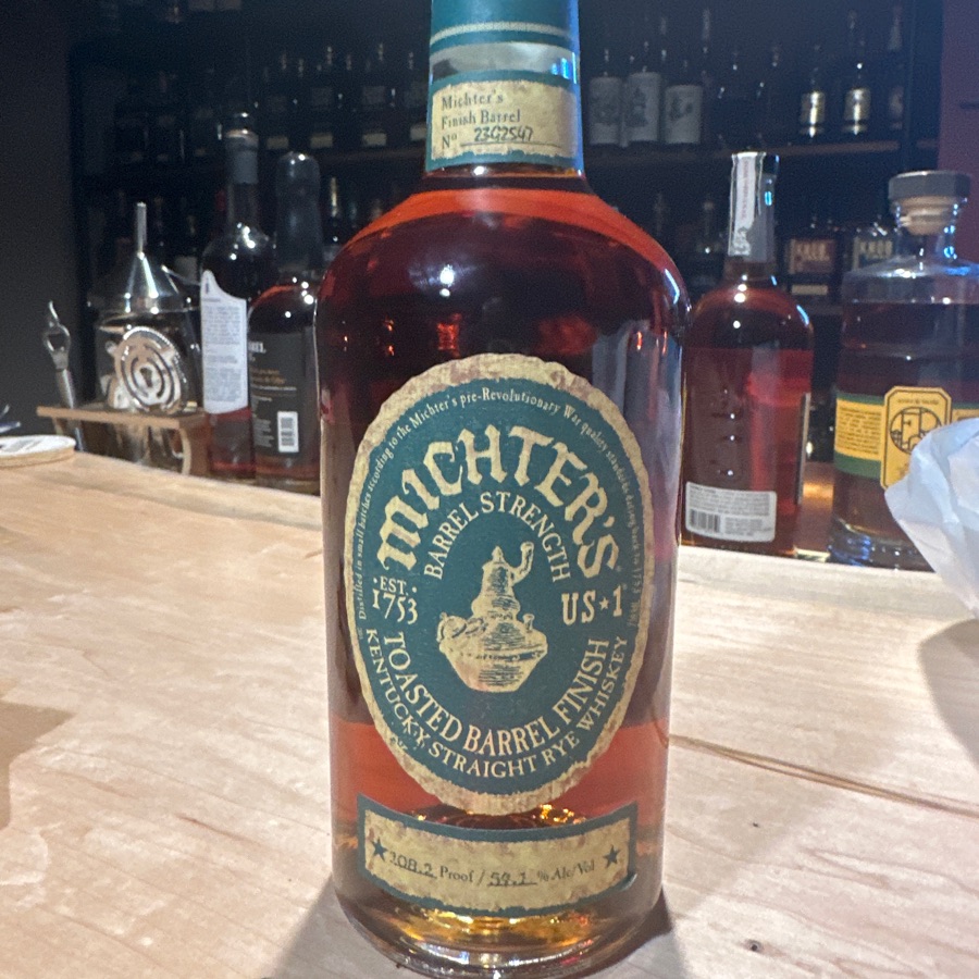 Michter's US*1 Barrel Strength Toasted Barrel Finish Rye Whiskey