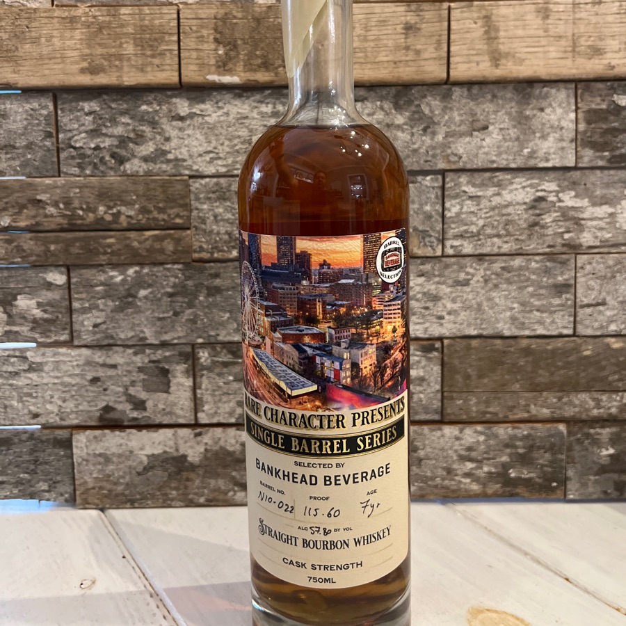 Rare Character Single Barrel Selected for Bankhead Beverage