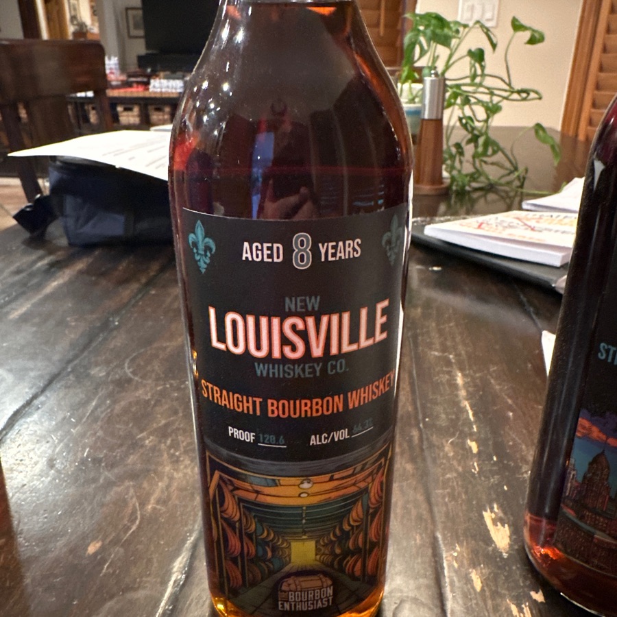 New Louisville Whiskey Co Straight Bourbon Whiskey Single Barrel Selected for the Bourbon Enthusiast "Cowboy Brulee"