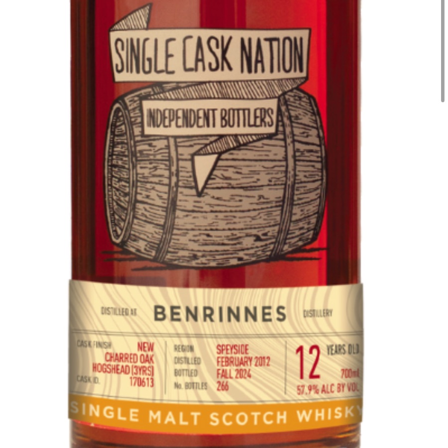 Benrinnes 2012 12 Years (Single Cask Nation)