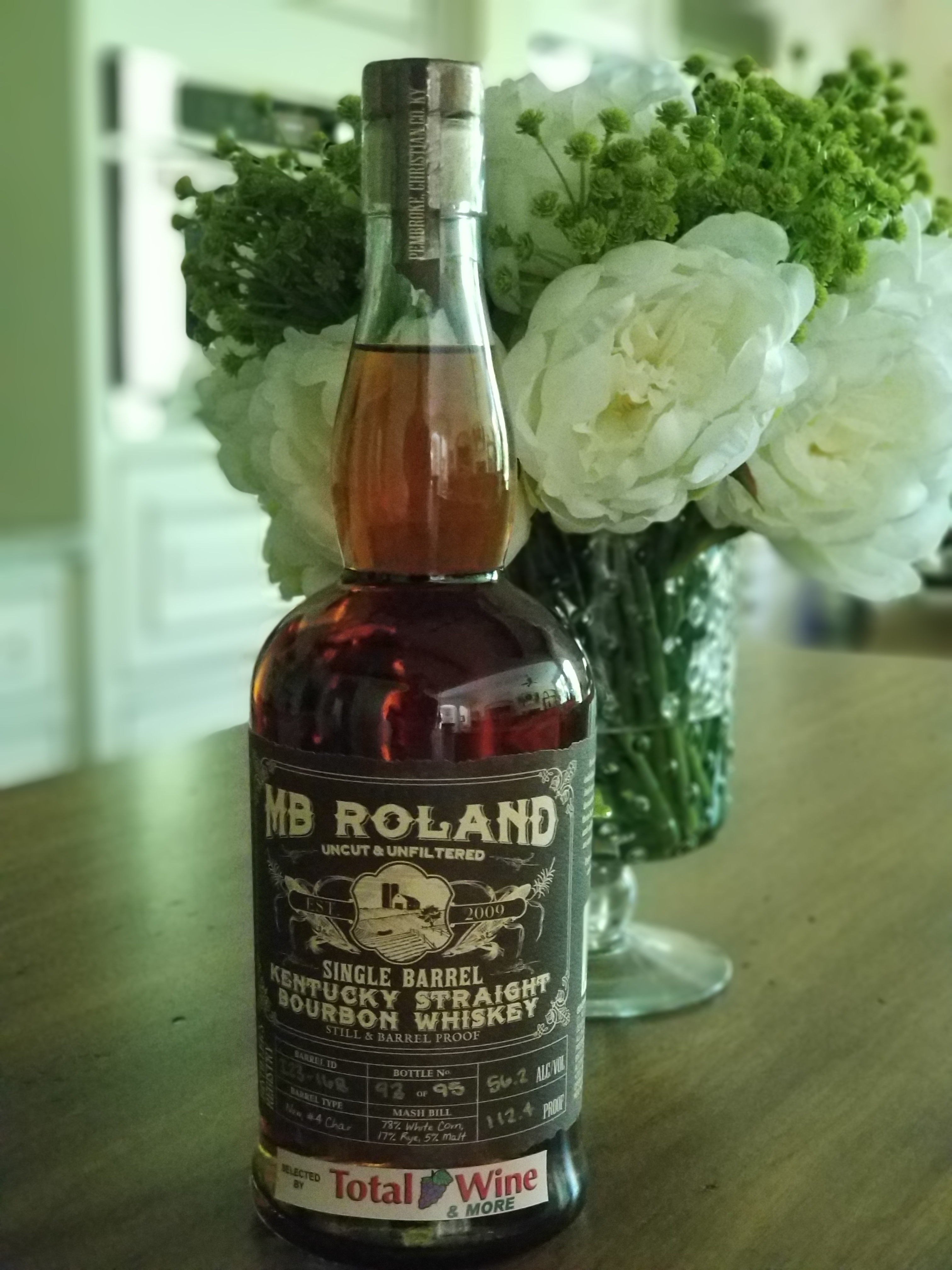MB Roland Single Barrel Kentucky Straight Bourbon Whiskey (Total Wine)