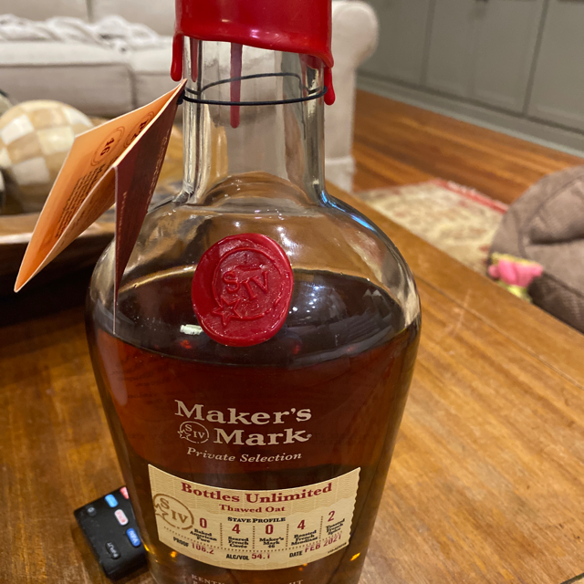 Makers Mark Private Selection Bottles Unlimited