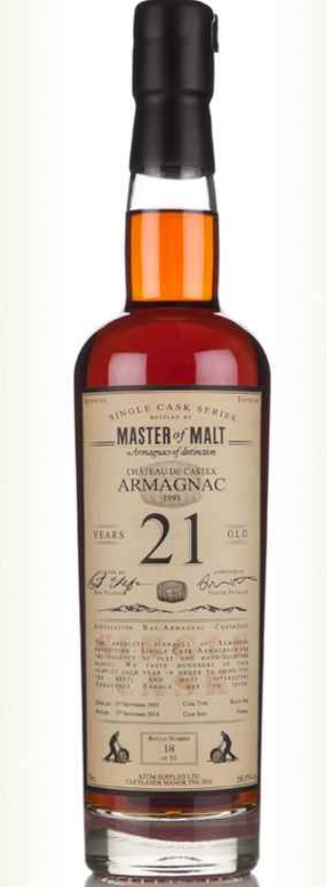 Château de Castex Armagnac 21 Year Old 1993 - Single Cask (Master of Malt) 