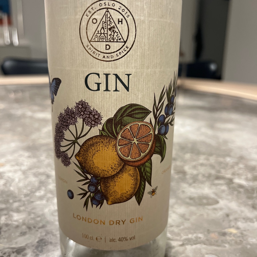 Oslo Håndverkdestilleri OHD London Dry Gin