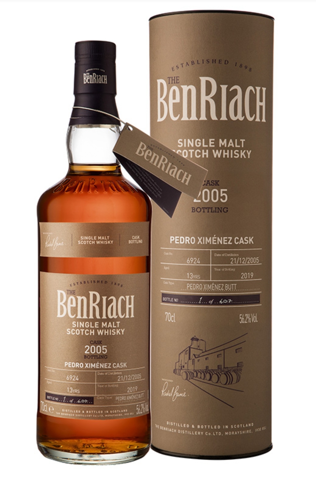 Benriach 2005 13yo cask #6924 Batch 16 Pedro Ximinez cask