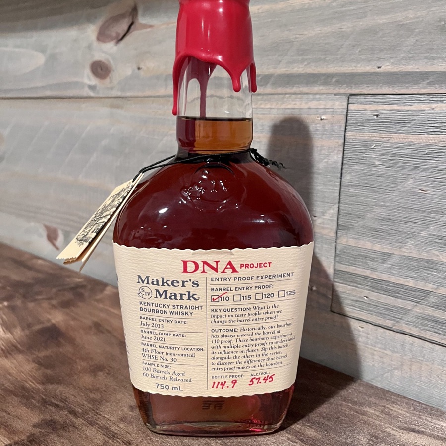 Maker's Mark DNA Project Barrel Entry Proof: 110