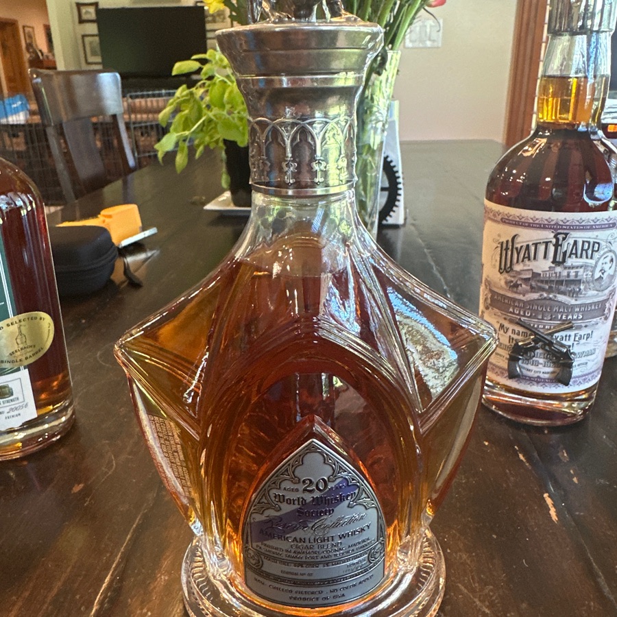 World Whiskey Society Reserve Collection American Light Whiskey Cigar Blend Aged 20 Years Edition No 07