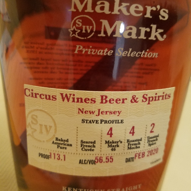 Maker's Mark Private Selection (Circus Wines Beer & Spirits New Jersey)