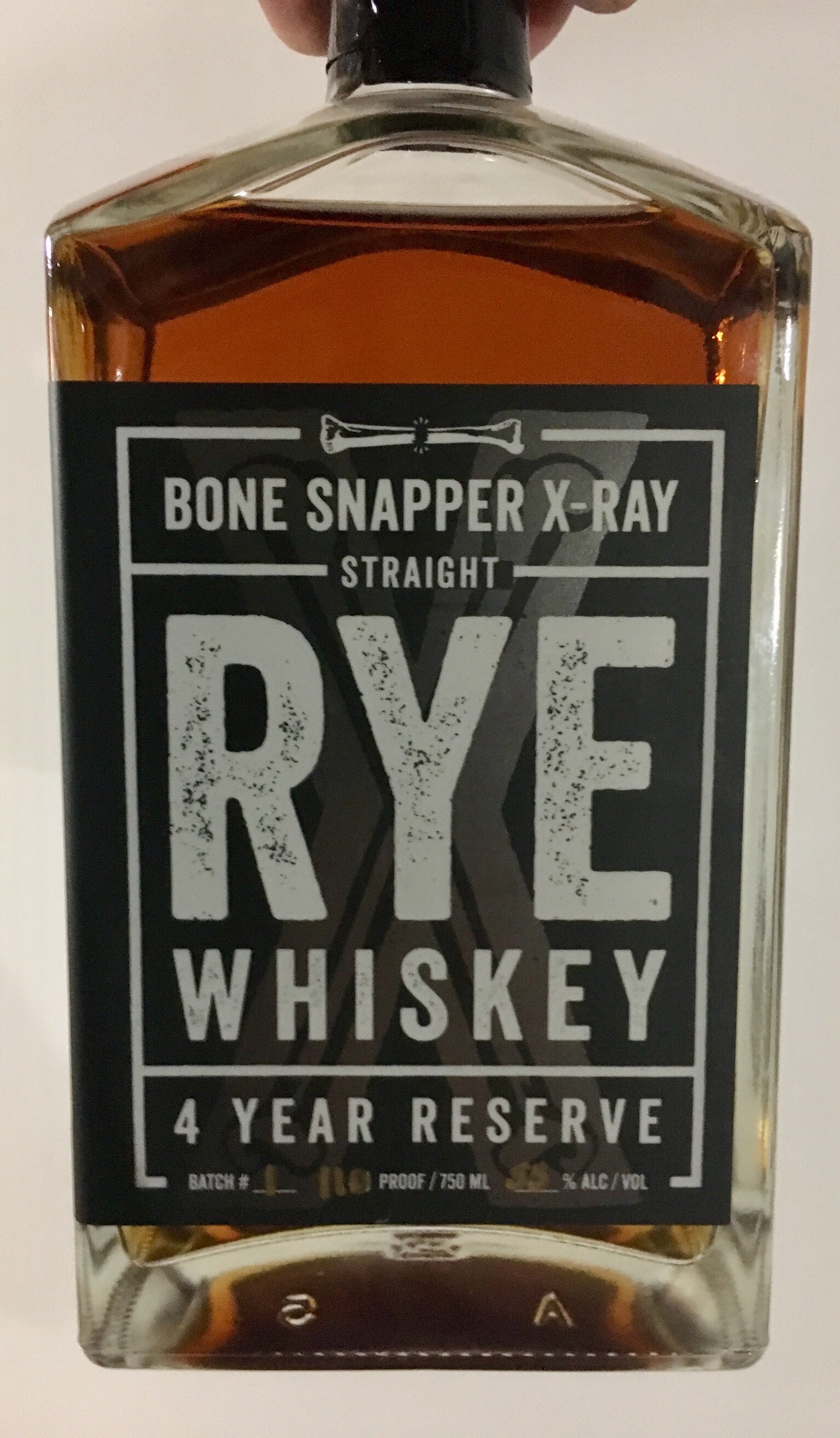 Bone Snapper X-Ray Straight Rye Whiskey
