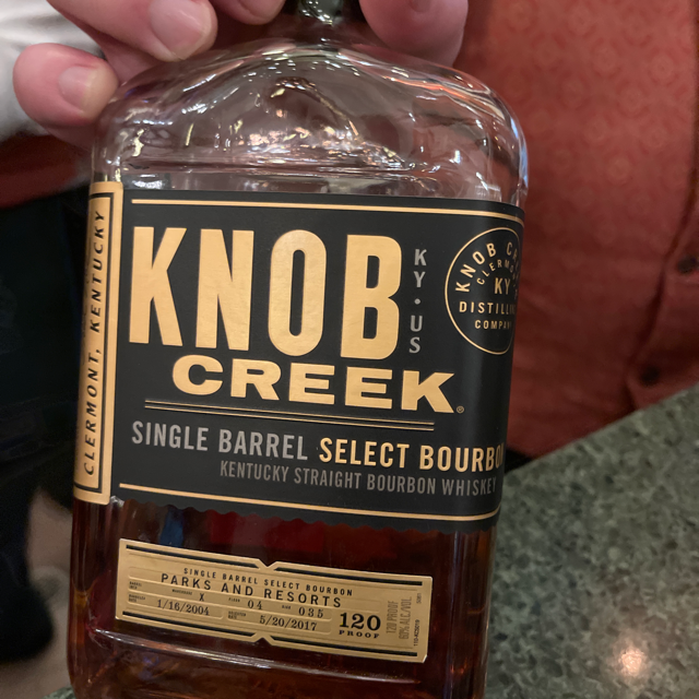 Knob Creek Songle Barrel Select Disneyland Grand Hotel