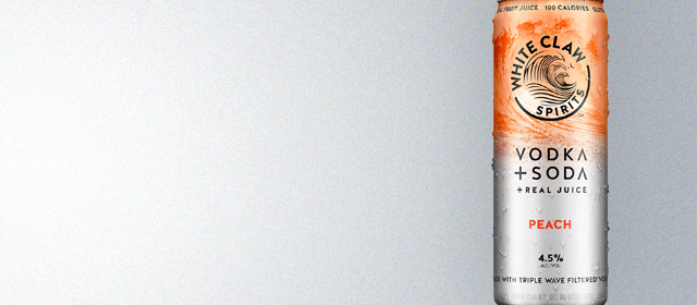 White Claw Vodka + Soda Peach