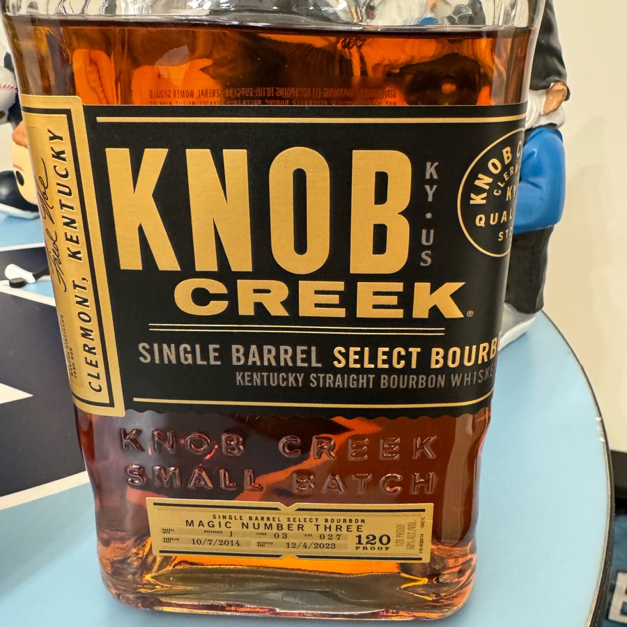 Knob Creek Single Barrel Select "Magic Number Three"